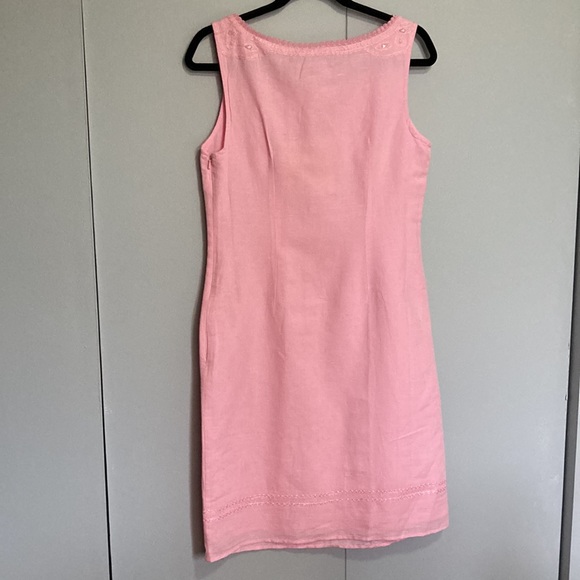Sleeveless Linen/Cotton Blend Dress by H.O.G. - Picture 9 of 10